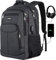 kadilong Rucksack Herren Damen,Schulrucksack Teenager Schultasche Schulranzen mit Laptopfach und USB für Schule Uni Studium Student Arbeit,Wasserdicht