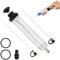 MRCARTOOL Ölabsaugspritze 200ml Ölspritze Handpumpe Ölpumpe, Ölabsaugpistole Flüssigkeitsabsauger und Füllpumpe Absaugpumpe für Bremsflüssigkeit, Getriebeöle, Kühlflüssigkeit, Motoröl, Hinterachsöl