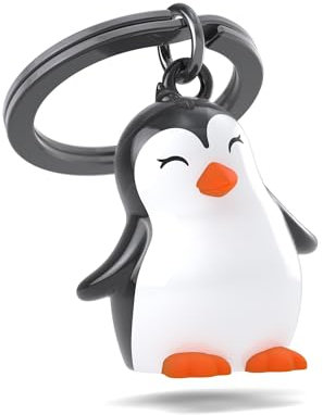 METALMORPHOSE - Porte-clés Pingouin, Porte clés Animaux, Cadeau Enfant, Homme et Femme