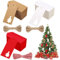 HVIERO Geschenkanhänger Weihnachten, 150 Stück Geschenkanhänger Kraftpapier und 30m Schnur, Anhänger Weihnachten für Weihnachtsgeschenke Dekoration Hochzeit Geburtstag Handmade Label