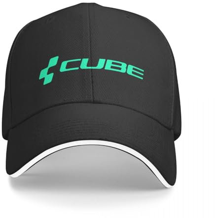 KUGEUII Baumwolle atmungsaktive Unisex Baseballkappe Cube Radfahren MTB Mountainbike Mode Baseball Männer Polyester Hüte Verstellbare Mütze Universal Casual Cap Truck Driver Hat Geschenk