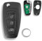433MHZ 3 Buttons For Ford Transit Key Fob Custom 2012 - 2016 and Ford Transit 2014 - 2016 Ford Transit Custom Key Fob Remote Car Key Fob with ID63 Chip and HU101 Blade Key Ring