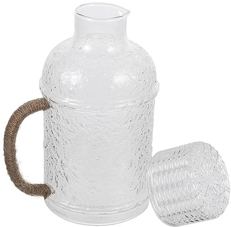Alipis Brocca per Acqua con Coperchio da 1 8 L per Bevande Calde E Fredde Caraffa per Succhi in Facile da Pulire per Uso Quotidiano in Famiglia