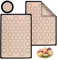 2PCS Silicone Macaron Baking Mats,Non-Stick Reusable Silicone Mats for Baking,Macaroon mat Baking Mats for Desserts Gourmet Food Production,for Kneading,Biscuit Baking Tray