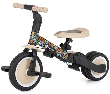 PETITE&MARS Multifunktionales 5-in-1-Dreirad Turbo * Fahrrad * Dreirad * Laufrad * Rutschauto * Lauflernfahrzeug Limitiert (Stadtklang)