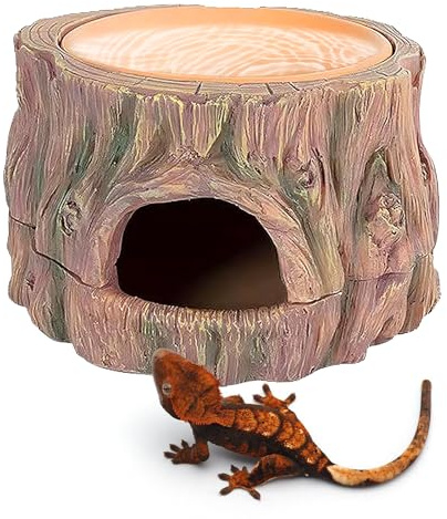 3 in 1 Rettile Hide Cave Reptile Shelter, Grotta 3 in 1 per Rettili, Grotte Lucertola Geco, Nascondere di rettili per Acquario, Casa, Studio, Piccoli Rettilis, Drago Barbuto, Geco Leopardo, Lucertola