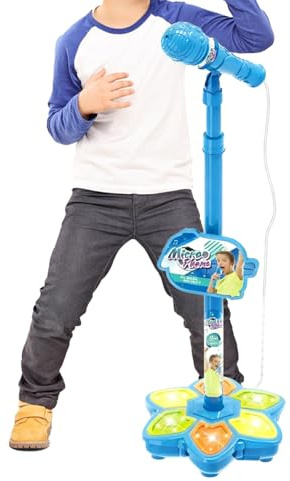 Microfono Giocattolo Accessorio Karaoke Senza Fili con Multicolori