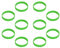 Hoerev Leere Silicone Charity Bracelets Rubber Sport Armband, 10 Stück, Grün, 202mm Umfang für Erwachsene