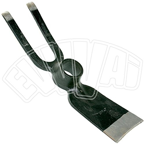 500 g Hacke mit Zweizack und geschmiedetem Rahmen, mit runder Halterung