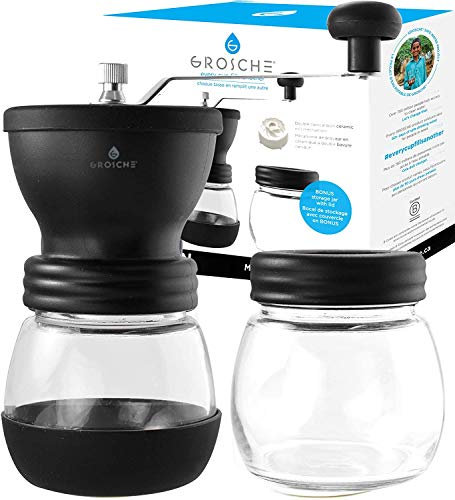 Grosche Bremen einstellbarer Keramik-Kaffeemühle 0,1 kg schwarz
