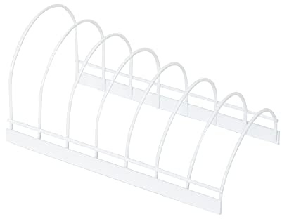 Compactor Weiße Racks RAN7237 - Kleine Kochgeschirr-Aufbewahrung, 24x14x12 cm, weiß