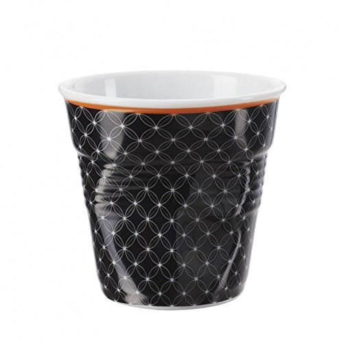 Gobelet 8 cl Revol Froissés Espresso Livia, Noir