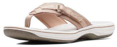 Clarks Women's Breeze Sea Flip Flop, New Greystone, 5.5 UK M