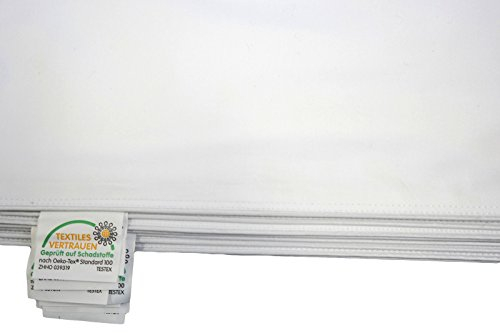 Inlett - Inletts 100% Baumwolle Qualität Kissenhülle Weiß Verschiedene Größe (40x40cm) mit Seitenöffnung die Zugenäht Werden muss. Kein Reißverschluss