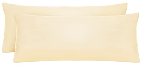 biberna Feinjersey Kopfkissenbezug 0077144 2X 40x80 cm gelb