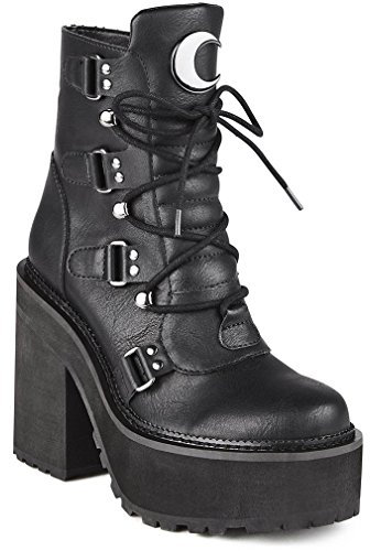 Killstar Plateaustiefel - Broom Rider Platform Boots 42