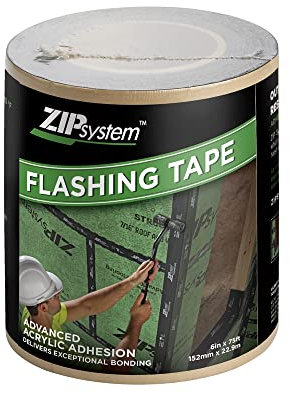 Huber ZIP System Flashing Tape | 6 inches x 75 feet | Self-Adhesive Flashing for Doors-Windows Rough Openings