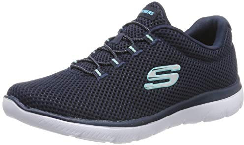 Skechers Damen Summits Sneaker, Marine Light Blau, 36 EU