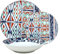 NAMAI - Servizio Piatti 6 Persone - Piatti Porcellana - Adatti in Lavastoviglie e Microonde - Piatti Colorati - Set Piatti 18 Pezzi - Set Piatti 6 Persone - Piatti Particolari (GOJI)