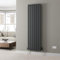 DuraTherm® 1800 x 528mm Anthracite Grey Vertical Designer Radiator Single Column Flat Panel Modern Central Heating Panels Bathroom Radiators