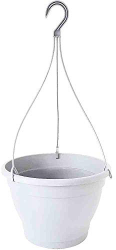 Siena Garden Fioriera sospesa Bianca, 25 cm