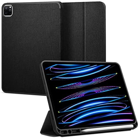Spigen Funda Urban Fit Compatible con iPad Pro 11 Pulgadas 3ª / 2ª / 1ª Generación (2021/2020 / 2018) con Portalápices - Negro
