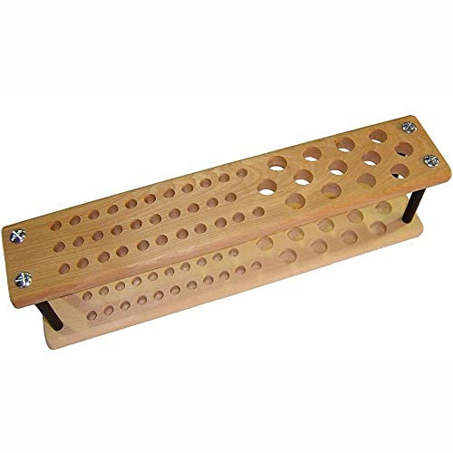 3 Ace Crafts MDF Wooden Brush Stand - Paint Brush Holder Stand - Ideal For Artist and Crafters - Holds up to 45 brushes - Dimensions 7.5cm × 30cm × 10cm Approx.