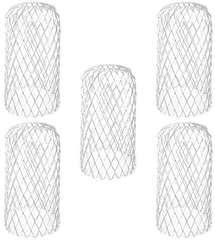 Jubaopen 5Pcs Protezione per Grondaia Protezione Foglie e Detriti Antipioggia Estensibile Filtro Foglie in Alluminio Bloccare Foglie Muschio Fango -15 * 8cm