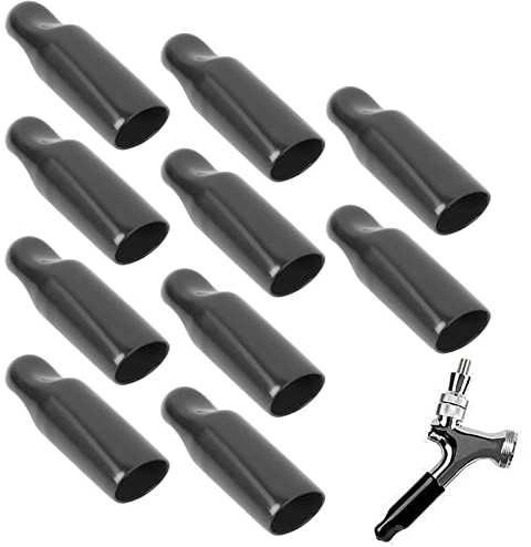 10Pcs Beer Tap Covers,10 Beer Taps,Beer Faucet Cover Draft Faucet Keg Caps Rubber Tap Soother Sanitary Nipple Cover PVC Sleeve Cover Keg Tap Beer Production Accessory