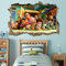 HQSM Wandtattoo Toy Story Ba Nian 3d zerschlagen Wandtattoo Aufkleber Kunst Wandbild für Kinder