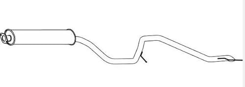 VEGAZ OS-790 Endschalldämpfer Endtopf 2730mm