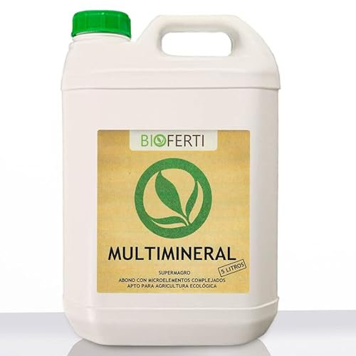 BIOFERTI MULTIMINERAL. ABONO CON MICROELEMENTOS COMPLEJADOS. FERTILIZANTE ECOLÓGICO (5 LITROS)