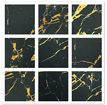 EasyLife 40 adhesivos de pared para decoración del hogar, 10 x 10 cm, impermeables y autoadhesivos, adhesivos para azulejos para cocina y baño (set10)