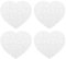 Gadpiparty 4 Sets DIY Weißes Puzzle Blanko-Puzzleteile Zum Bemalen & Baksteln, Herz