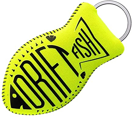Ronyme 1Stk Schlüsselanhänger Schwimmfähig im Dunkeln Leuchtender Anhänger,Schwimmender Schlüsselanhänger für Boots Schlüssel,Schwimmen, Angeln, Segeln,Grün