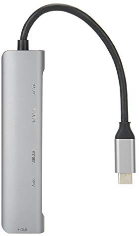 5 in 1 Type C Docking Station, Type C To 4K HDMI Adapter, 60W PD Charging USB C Hub with USB 3.0 Port and USB 2.0 Port, Universal Laptop Docking Station with AUX Audio Interface
