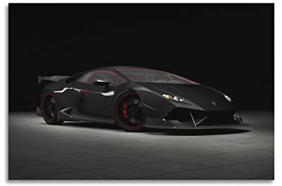 Super-Auto-Poster für Lamborghini Huracan Rennauto, dekoratives Gemälde, Leinwand, Wand- und Kunstbild, Familien-Schlafzimmer, Dekoration, 30 x 45 cm