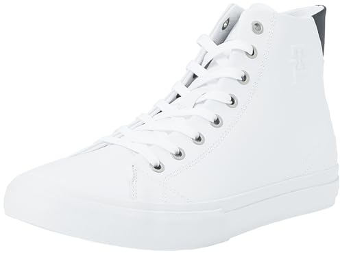 Tommy Hilfiger Sneakers Uomo Alte, Bianco (White), 42