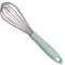The Great British Bake Off Hand Whisk Stainless Steel Beaters with Balloon Head, Manual Handheld Baking Utensil with Soft Touch Handle in Duck Egg Blue, Official GBBO Branding