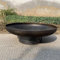 HJDSUDU Bol à feu de Camp, Bol à feu en Acier Corten pour la Combustion du Bois, feu de Camp Portable, Foyer sans fumée, pour Le Camping, Le hayon et Les patios,60cm