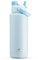 POWCAN 40 oz Insulated Water Bottle with 2-in-1 Straw and Spout Lid, Keep Cold 24H, Leak-Proof, BPA-Free, Double Wall Stainless Steel Water Bottle for Sports, Gym, Travel, and School (Sea Breeze)