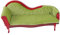 SAFIGLE Puppenstubensofa Mini-puppenhausmöbel DIY Puppenhaussofa Mini-Lounge-Sessel Puppenhaus-ohrensessel Puppenhauszubehör Mini-strandkorb Miniatur-Couch Liege Empfindlich Essensstuhl