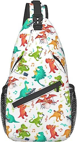 Dino-Schultertasche, Dinosaurier-Umhängetasche, Tagesrucksack, lässiger Rucksack, niedliche Umhängetasche, lustige Tasche, Dino 05, Einheitsgröße