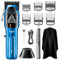 KEMEI Professionelle Haarschneidemaschinen für Männer, schnurlose Haarschneide-Kits, Haar- und Bartschneider, verstellbare Barber Clippers mit USB wiederaufladbar, KM-1763