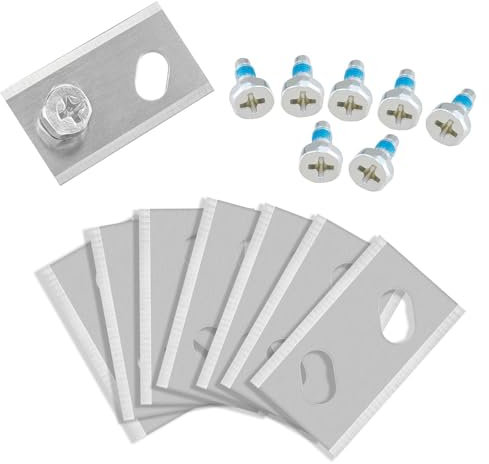 24 Pcs Lawn Robot Blade, Universal Robotic Mower Replacement Blades Lawn Mower Replacement Blades for Robomow RK Robot Replacement Parts (Sliver)