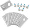BBTISG Lot de 24 Lame De Rechange pour Robot Tondeuse avec Vis Lames de Rechange Universelles pour Robot à Gazon Robomow RK (argenté)