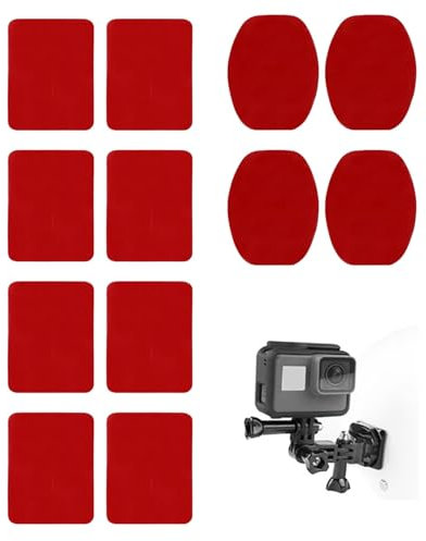 Neyared 12PCS 3M Adhesive Pad for Nextbase Dash Camm, Double Sided Sticky Pads (Red)