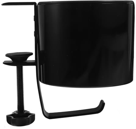 PHENOFICE Portabotellas De Mesa Portavasos con Gancho De Auriculares Resistente y Duradero