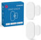 OUVOPO Zigbee - Sensor de contacto, paquete de 2, mini sensor de puerta inteligente, automatización del hogar, seguridad para niños, alerta de robo, funciona con Alexa, SmartThings, Home Assistant,