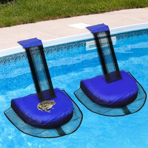 LATERN 2 Piezas Rampa de Escape para Animales, 45CM x 34CM Salvaanimales Flotante Almohadilla de Escalera de Escape Inflable para Salvar Ranas y Todos Animales Pequeños Que Ingresan Piscina